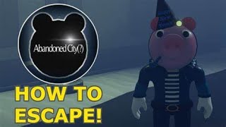 How To Escape Abandoned City ? Piggy The Result Of Isolation - Roblox