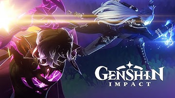 Flins & Aether Versus Rerir Cutscene Animation | Luna I Nod-Krai Archon Quest | Genshin Impact 6.0