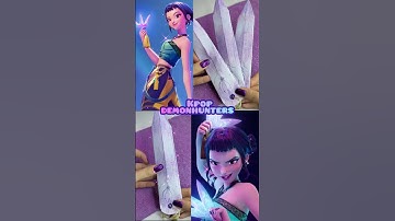Arma DIY de Zoey de los cazadores de demonios del K-Pop 🩵 #diy #kpop #shorts #viral