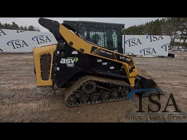 33385 - 2019 ASV VT70 Skid Steer Will Be Sold At Auction! class=