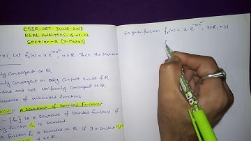 CSIR NET MATHEMATICS JUNE 2017| REAL ANALYSIS Q.NO 26