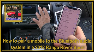 How to pair a mobile to the Bluetooth audio system in a 2012 Range Rover Sport