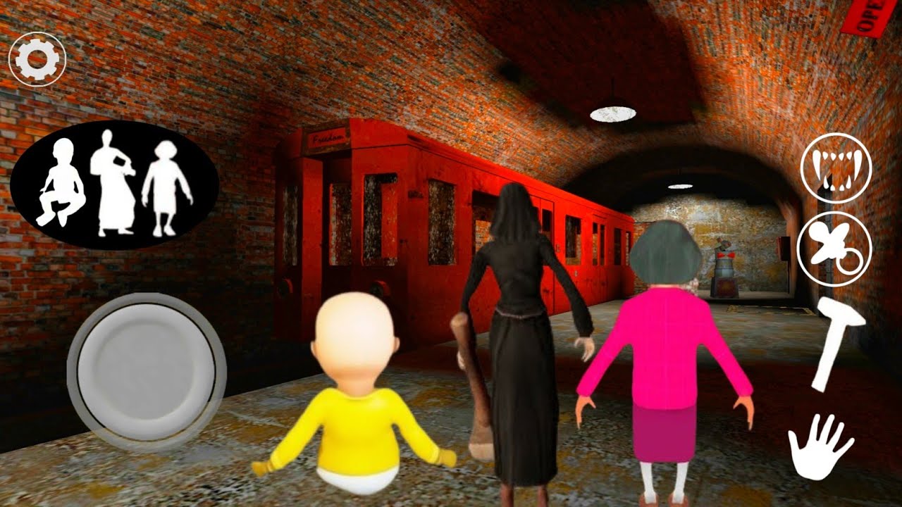 Играю за персонажа «Младенец в жёлтом, злая монахиня и страшный Тарчер» в доме бабушки | Бабушка 3