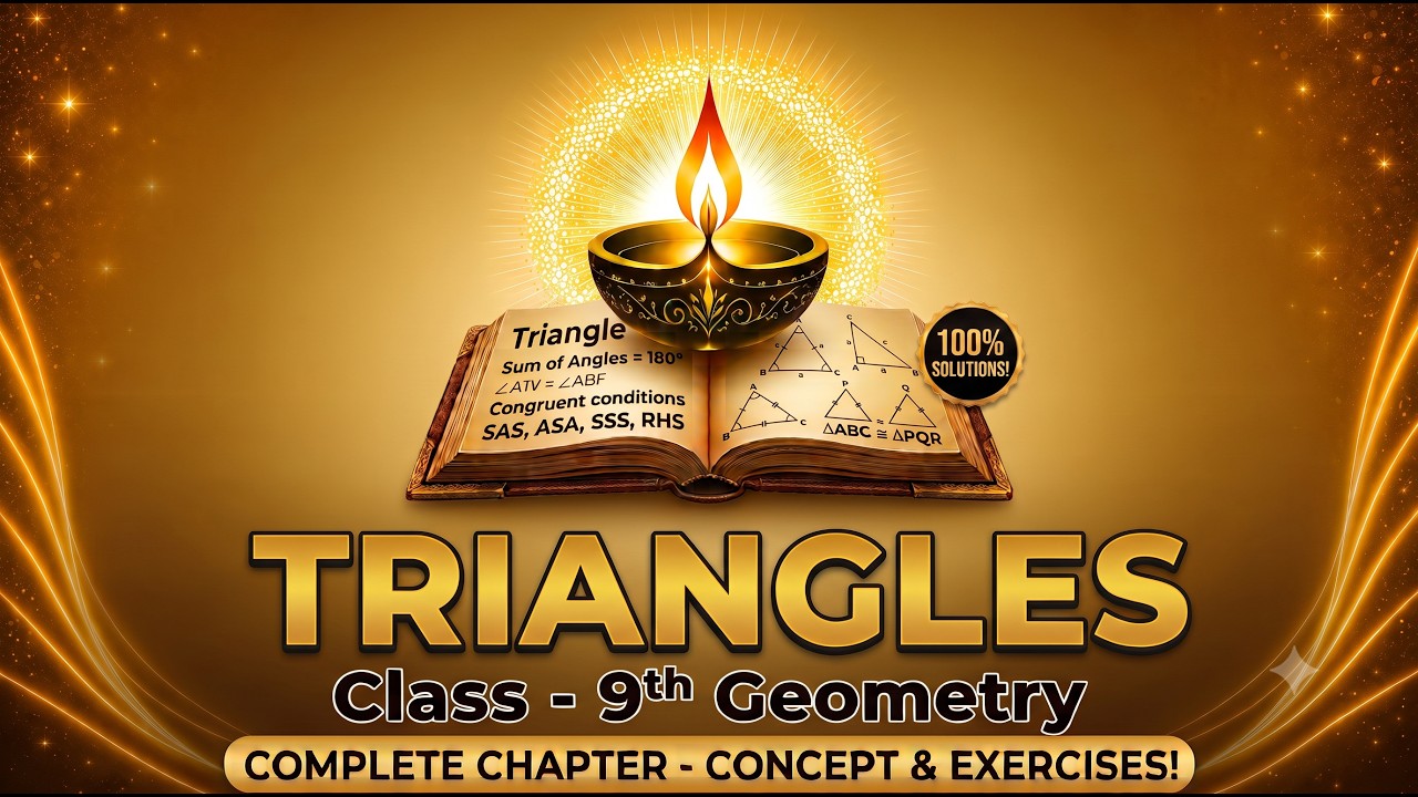 CLASS - 9th TRIANGLES Basic to Advance level. Part - 6 - YouTube