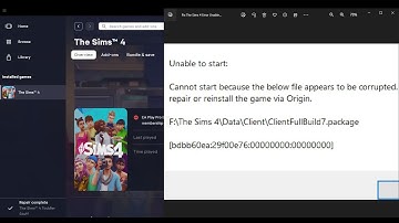 Fix The Sims 4 Error Unable To Start Cannot Start Because The Below File Appears To Be Corrupted