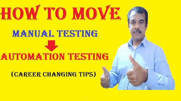how to move from manual to automation testing - How to switch from Manual to Automation Testing