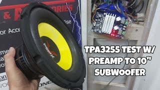 ローパス フィルター プリアンプを使用した TPA3255 のテスト | Celentカフェイン抜きの歌拷問テスト