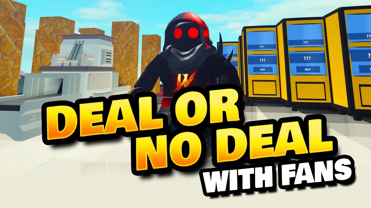 Deal Or No Deal Game In Roblox Islands With Fans 50 Test Totems Youtube - deal or no deal under development roblox