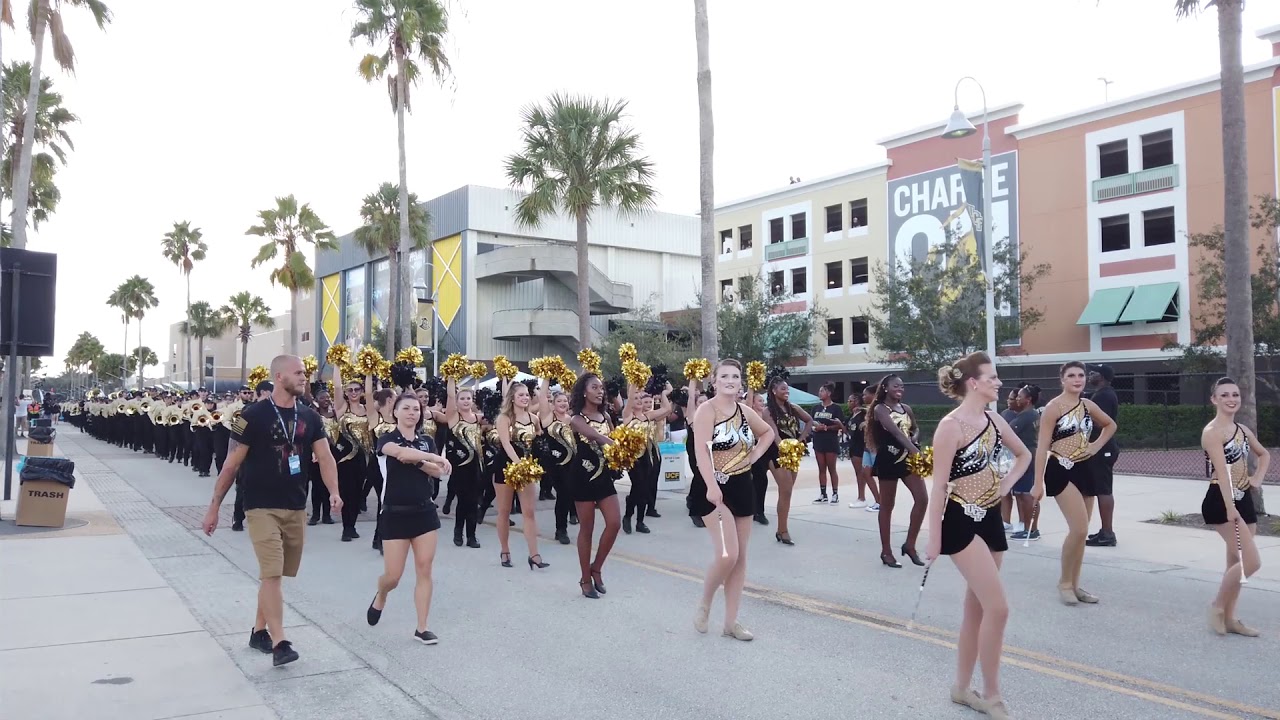 UCF Band, Knightro & Knugget march into Spectrum Stadium