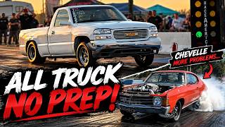 We Took ShopTruck to Tailgate Throwdown for an ALL-TRUCK NO PREP Race!