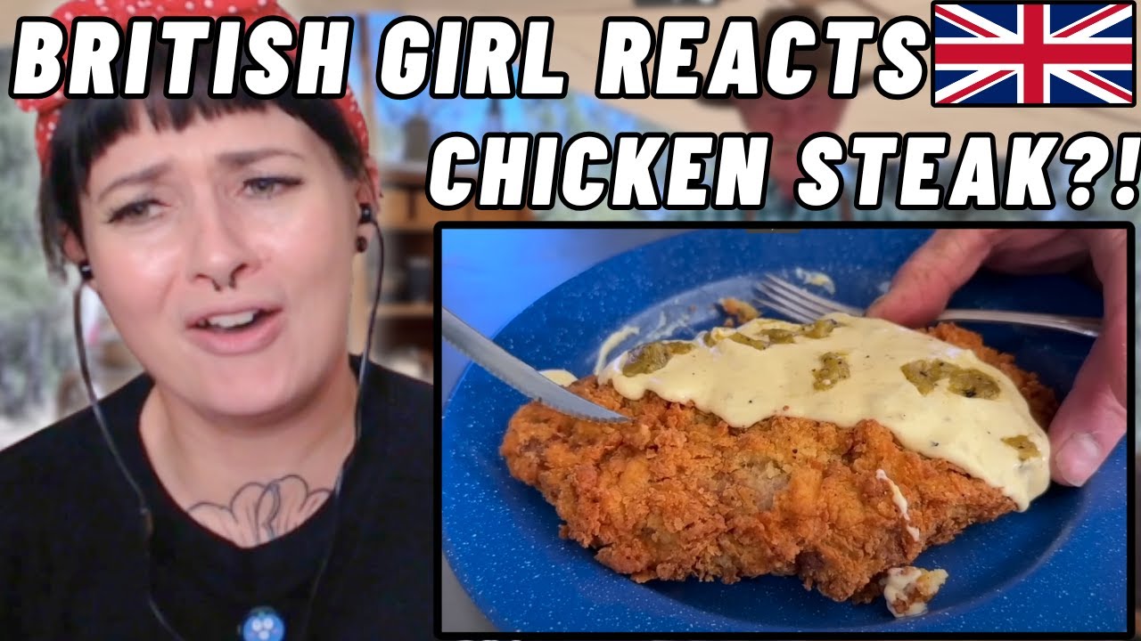 Реакция британской девушки: Что такое КУРИНЫЙ ЖАРЕНЫЙ СТЕЙК?!