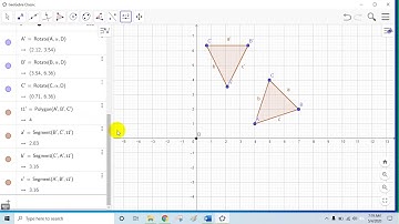 Tutorial Pembuatan Segitiga Kita Rotasikan dengan Bantuan Geogebra