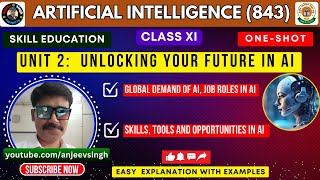 Class 11 Artificial Intelligence | Unit 2 Unlocking your Future in AI | Career & Skills in AI | 843