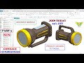 PLASTIC PRODUCT DESIGN TUTORIAL - TORCH DESIGN TUTORIAL IN NX UNIGRAPHICS (PART 3)