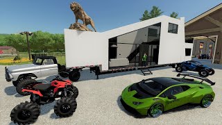 Trading mobile home for Lamborghini | Farming Simulator 22