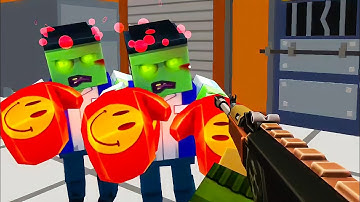 Pixel Combat Zombie Strike - SkullYard Weapon Skin Full Unlocked - Android Gameplay Part 98