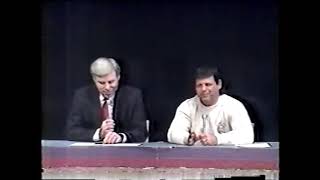WMC Restoration Project: CWA Wrestling 1/6/1990
The first of my WMC Memphis Wrestling reconstructions. What you have are the remains of a previously lost episode pulled from three different sources to reconstruct the most complete version available of the first show of January 1990. This is after the Evansville feed switched to a mostly Dallas focus.
USWA/CWA Championship Wrestling - 1/6/90 (1/13) WMC
The original airing in Memphis was joined in progress
VTR: Gary Young, Billy Joe Travis & Skandor Akbar interview – Dallas TV
VTR: Dustin Rhodes v The Dog of War – Dallas TV
VTR: Dustin Rhodes v Latin Lover – Dallas TV
VTR: Dustin Rhodes interview
VTR: Gary Young interview
Dave runs down Mondays card - Lawler announces this weeks rematch with King Cobra will be anything goes. Dave isnt so sure about that one.
The Red Demon v King Cobra
Jerry Lawler interview - Jerry will reveal the background of King Cobra. Lawler tells a long story about Cobras family living in the basement of an outhouse. He then calls Eddie Marlin out because he wants his match with Cobra to be anything goes. Eddie doesnt see any reason to change the match. They call Cobra out to ask him about the no DQ. Cobra says no and Lawler calls him a coward.
Dave runs down this weeks tour. King Cobra comes out to say hell be in Mississippi tonight.
William Thompson v Soultaker
Chris Champion interview - Jerry Lawler has a can of Raid bug spray and sprays Champions head claiming there are bugs in his hair. Lawler takes Champion to task for kissing and touching Dirty White Girl. Champion challenges Lawler. Jerry sets the stipulations as 10 lashes from Champion against Champion kissing Lawlers butt 10 times.
VTR: Jeff Jarrett & Matt Borne v Robert Fuller & Brian Lee
VTR: Jeff Jarrett & Matt Borne interview
The Shadow v Ben Jordan
Dave runs down Mondays card
Dutch Mantel interview - Dutch is tagging with Steve Austin on Monday against Soultaker & the Punisher. Jerry Lawler asks who is this steroid freak Steve Austin.
Soultaker interview
Keith Erich & Ken Raper v Dutch Mantel & Chris Champion
Dave & Jerry close the show
VTR: Promo for Mondays MSC card WMC Restoration Project: CWA Wrestling 1/6/1990