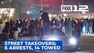Weekend Portland street takeovers result in 6 arrests, 14 towed cars