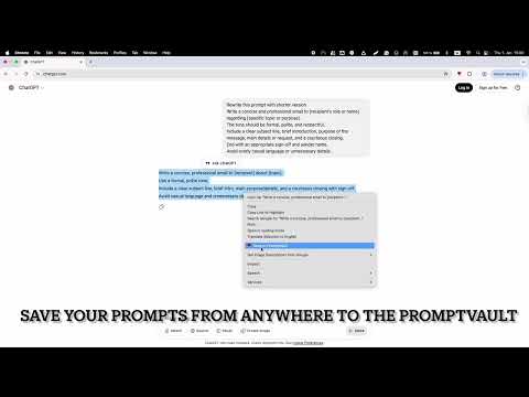 PromptVault video preview 2