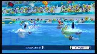 Mario & Sonic at the London 2012 Olympic Games (Wii) - Day 14 (Sync. Swimming, Rhythmic Ribbon)