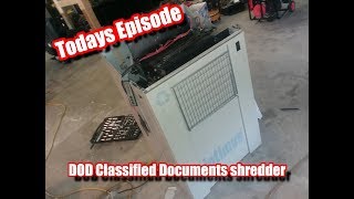 The Repair Show! Episode 1: DOD Classified Documents shredder.