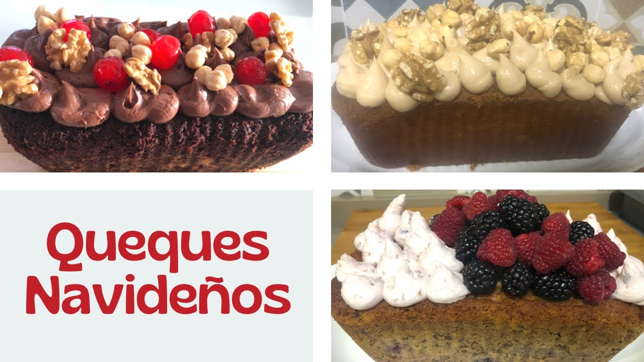 Queques Navideños 3 tipos decorados con Cremas de Queso.. delicioso ...