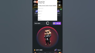 Hamster Kombat Daily Cipher Morse Code - 7 August 2024