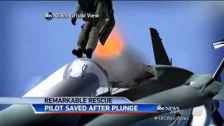 Navy F-18 Fighter Jet Pilot Survives Ejecting Thousands of Feet in the Sky and Falling in the Oc