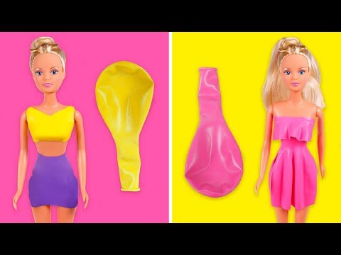 VESTIDOS CON GLOBOS PARA TU MUÑECA 🎈❓👗 | DIY en Todo Dibus