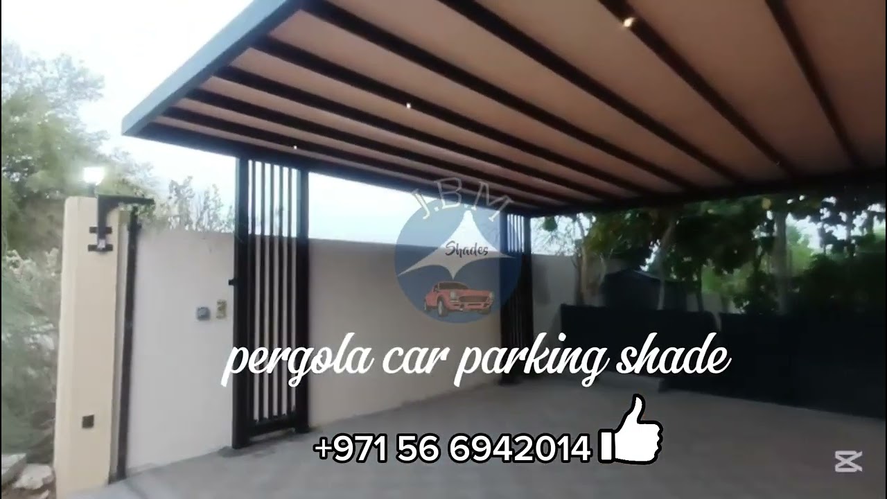 latest pergola car parking shadesمظلات مواقف السيارات الجديدة