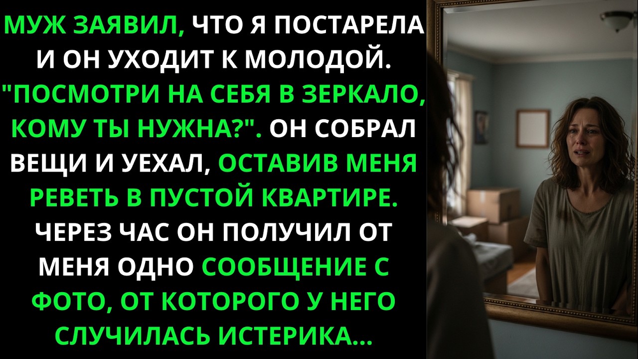 «Посмотри на себя, кому ты нужна», — сказал он, уйдя. Спустя час я отправила фото — и он сломался.