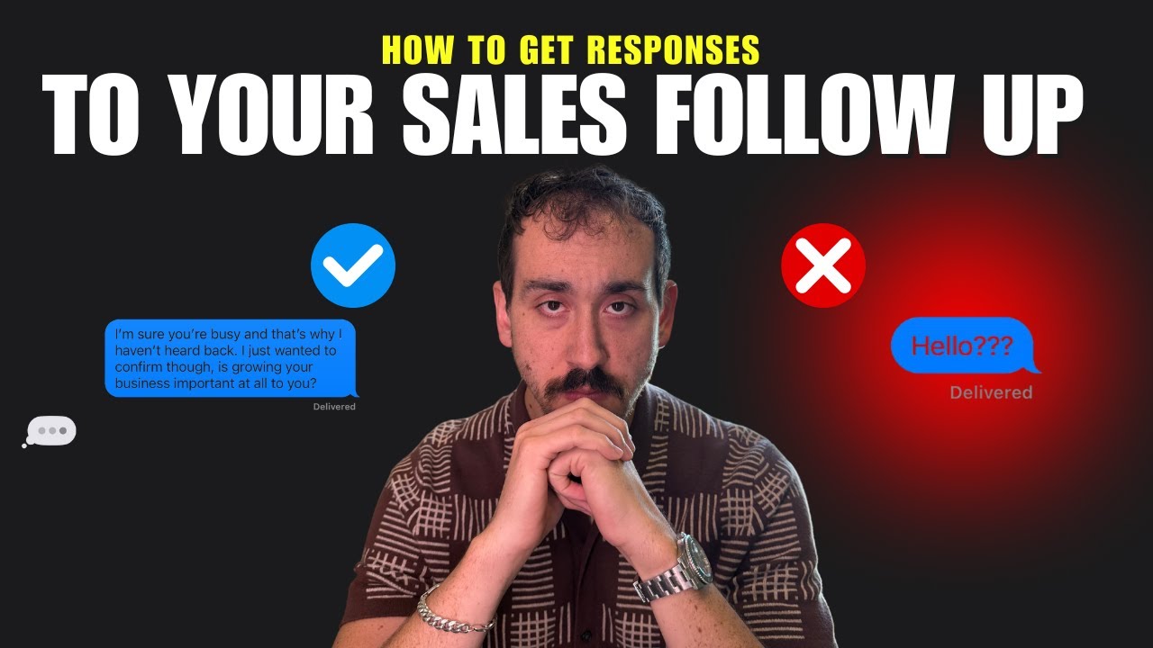 How to get responses to your sales follow up - YouTube