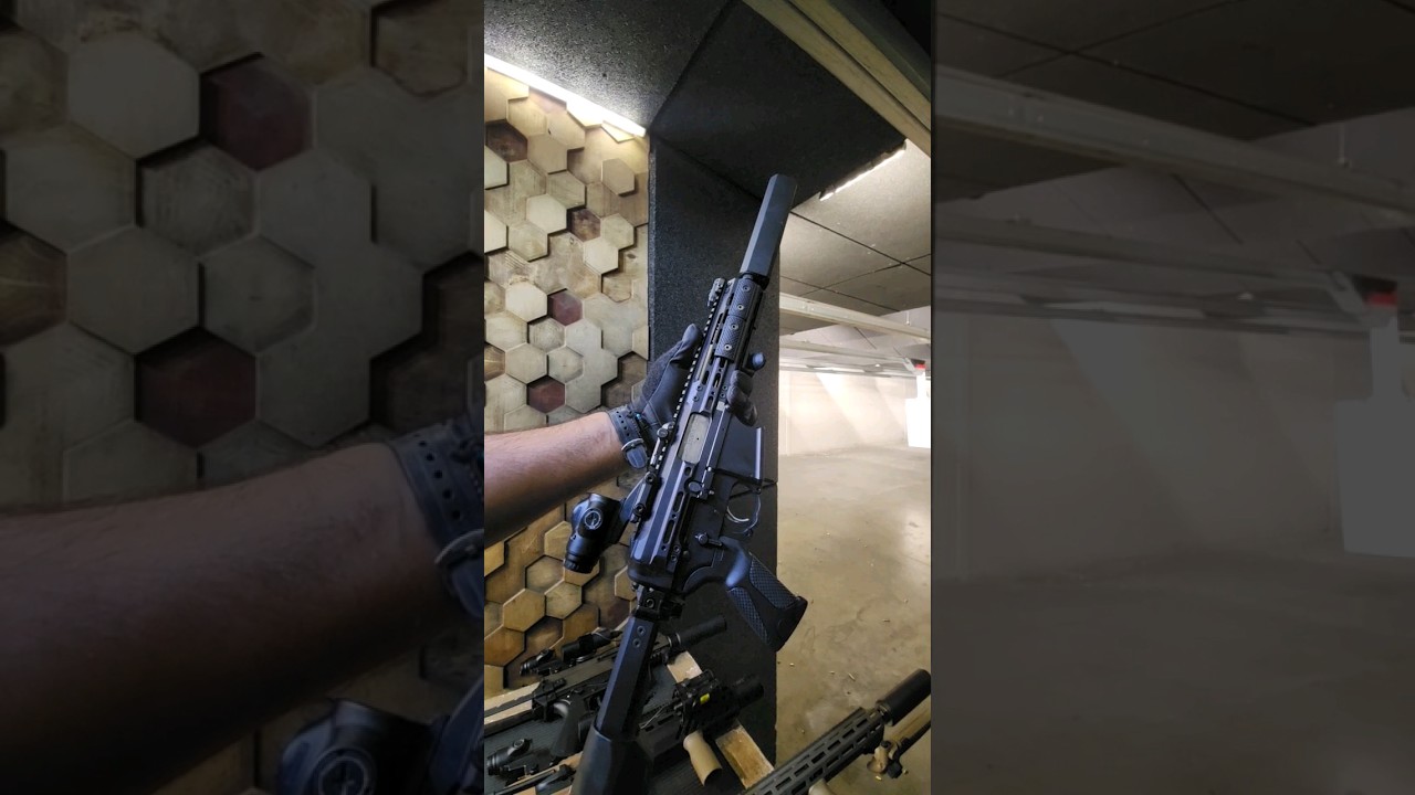 LWRC SMG 45 Suppressed! Great gun and in God's caliber with primary arms prism 3x 