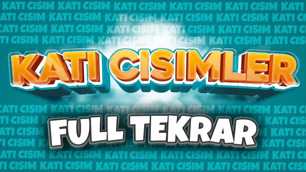 Katı Cisimler | Geometri Full Tekrar #öğrenmegarantili