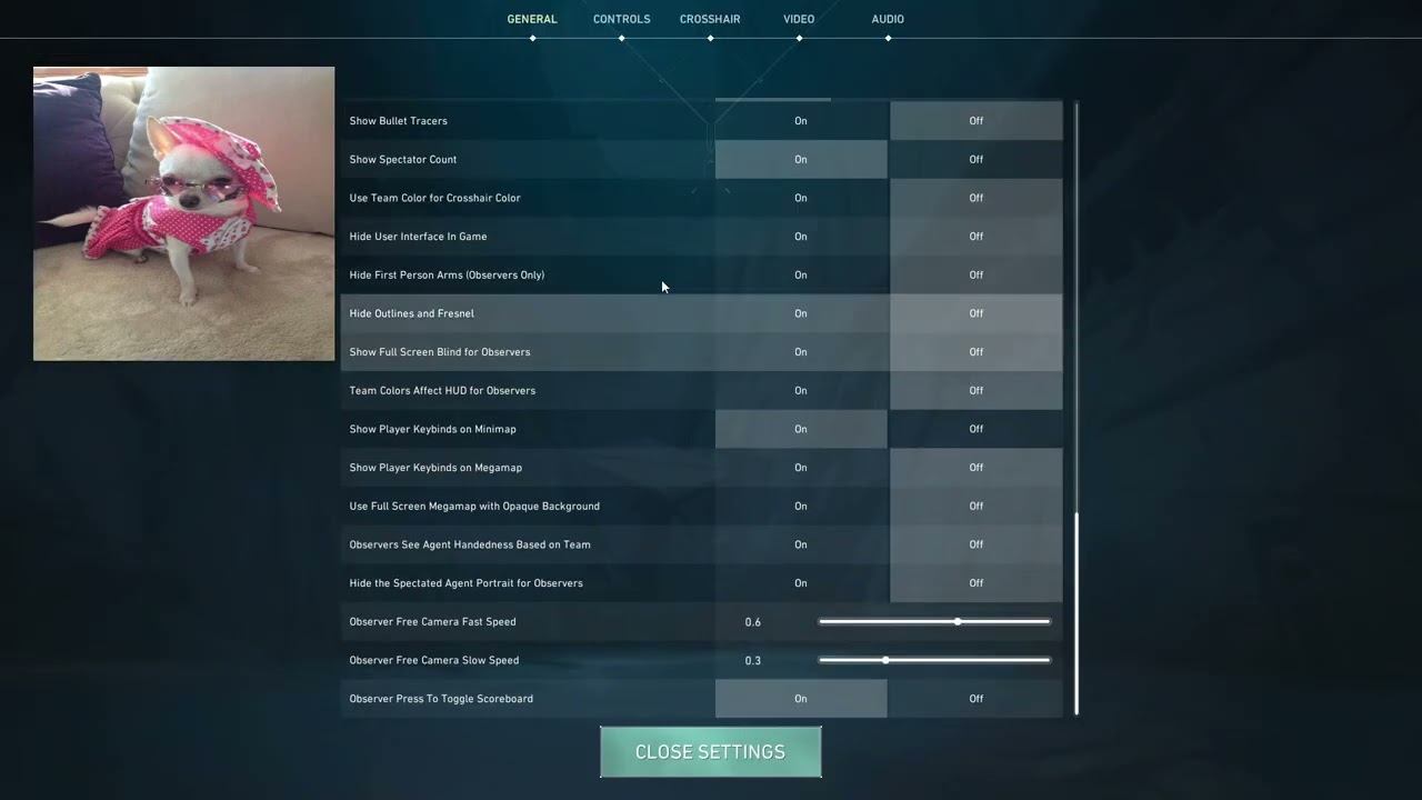 TLN Primmie all settings
