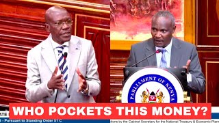 GVT SERVICES ARE A RIGHT,WHO IS POCKETING THIS MONEYKhalwale corners CS Mbadi on the floor of senate