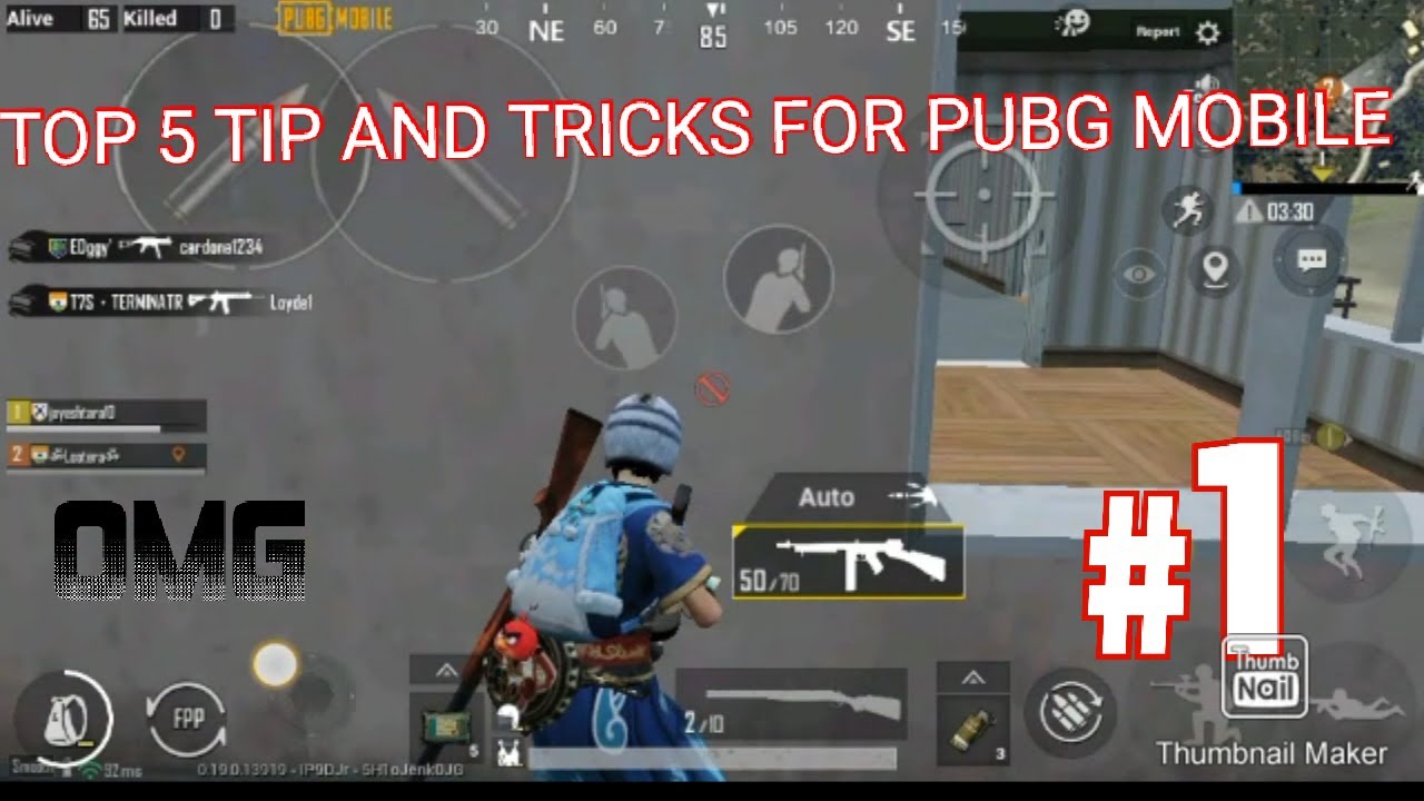 top 5 tip and tricks for pubg mobile - YouTube