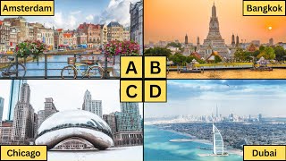 ABC Cities | Learn Alphabet from A to Z | Cities for Kids | Kids learning