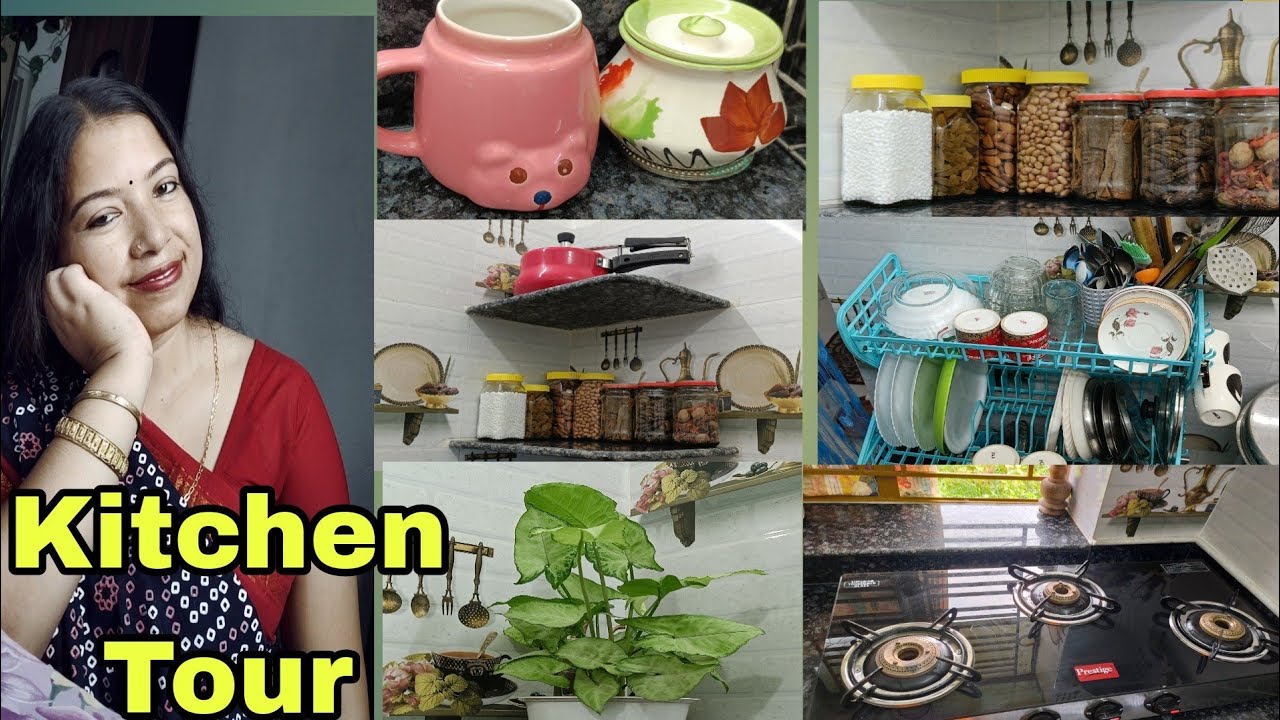 Kitchen Tour Indian Small Kitchen Organization Ideas 2023 Simple