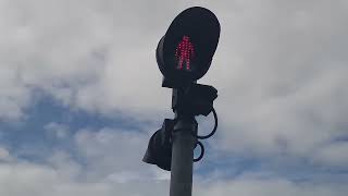 Uk Level Crossing L.E.D Pedestrian Flashing Light Sequence