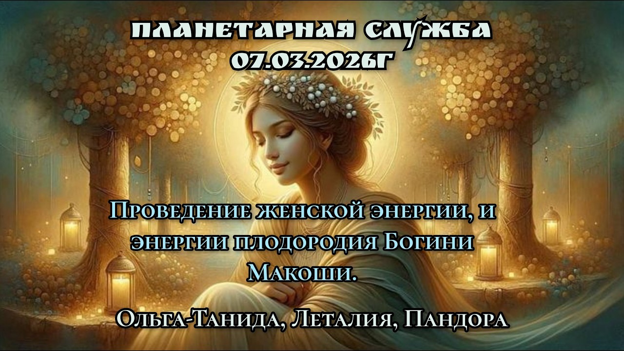 Планетарная служба 07 03 26 Проведение женской энергии, и энергии плодородия Богини Макоши