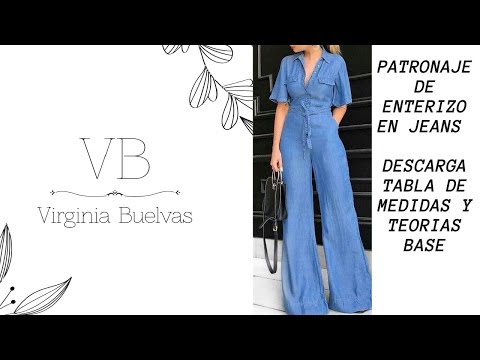 PASO A PASO ENTERIZO MODERNO EN TELA JEAN CON BOLSILLOS / DIY DENIM  JUMPSUIT OUTFIT - YouTube