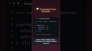 React Quiz: What's the Final Value? 🤔 #reactjs #interview
