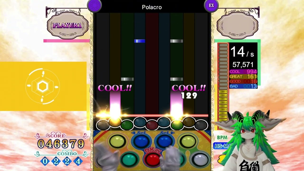 pop'n music PMS] ○15 Polacro [UPPER] HARD CLEAR AAA - YouTube