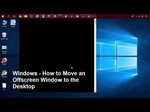 Video: How To Move Windows On The Desktop