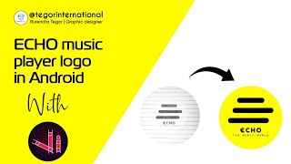 ECHO music player logo design with Vector ink in Android #graphicdesign #logodesigns #graphic #logo