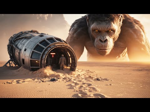 GIANT APE LOST IN SPACE CRASHES BACK TO EARTH
