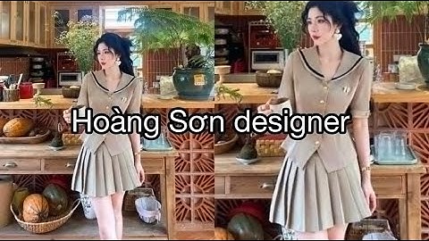 Dạy cắt may: Hướng dẫn cách cắt set đồ áo cổ tim bổ mảnh, chân váy xếp ly lật| Sách dạy cắt may