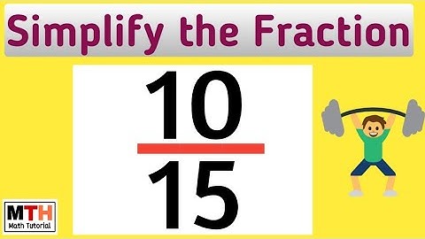 How to simplify the fraction 10/15 (simplified form) || 10/15 simplified