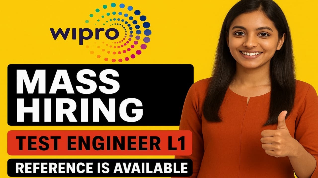 Test Engineer L1 Chennai Wipro 0 to 5 years of experience || Wipro ...